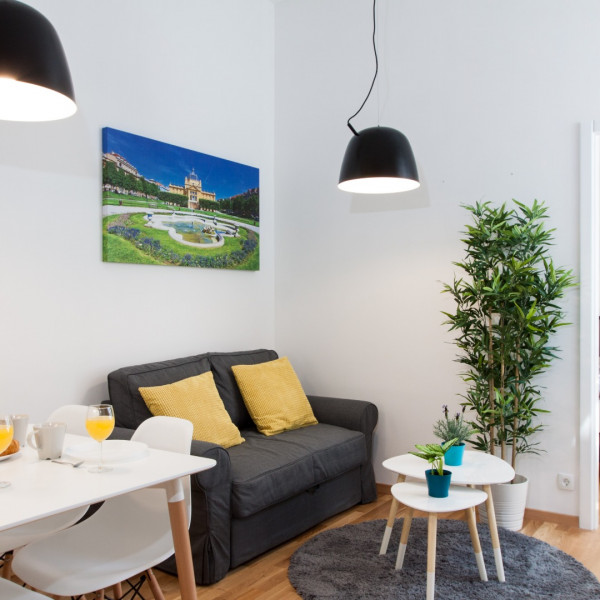 Living room, LOOX apartments Hatzova, LOOX apartments in the center of Zagreb, Croatia Zagreb