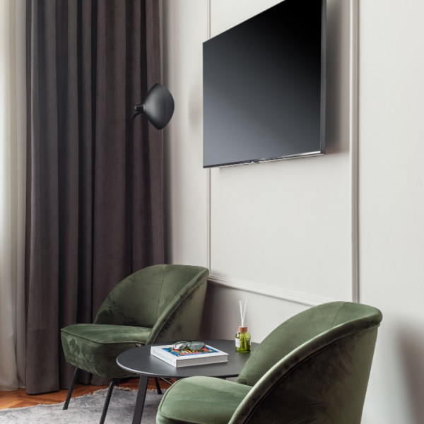Dnevni boravak, LOOX boutique apartments, LOOX apartmani u centru Zagreba Zagreb