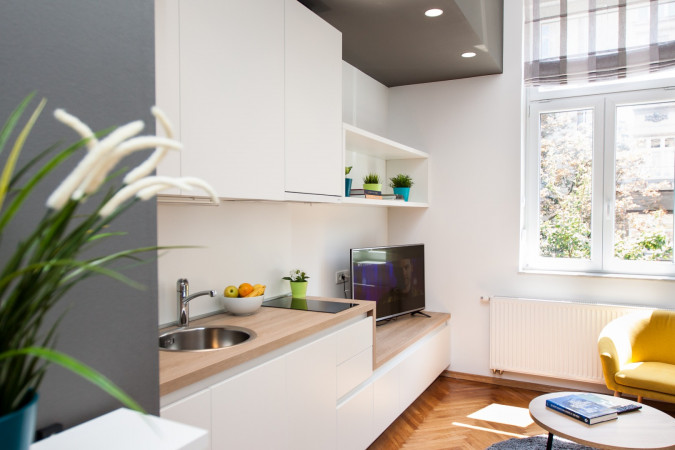 One bedroom Suite 1, LOOX apartments in the center of Zagreb, Croatia Zagreb